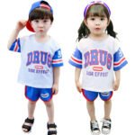 Children's Short Sleeve Set, Fashionable Baby T-Shirt, Boys' Sports Shorts, Girls' Cartoon Two-Piece Set - Image 6