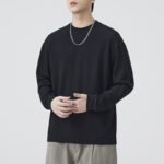 Men's Heavyweight Long Sleeve Crew Neck T-Shirt - Image 4
