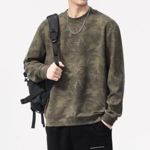 Men's  Retro Long Sleeve Casual Soft Vintage Style Sweatshirt T-Shirt Plus Size
