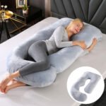 Pregnant women's pillow waist protection side sleeping slope pillow J-shaped pregnancy sleeping pillow - Image 27