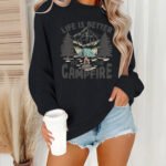 Loose velvet sweatshirt - Image 5