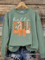 Round neck fleece hoodie - Image 8