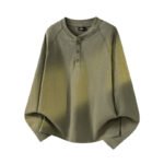 Men's Old Money Style Long Sleeve Henley Neck T-Shirt Relaxed Fit Casual - Image 5