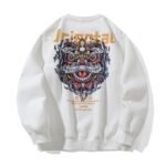 Premium Heavyweight Vintage Lion Dance Print Men's Hoodie GSM Oversized Fall Winter Sweatshirt Top - Image 5