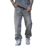 Summer Men's Comfortable Distressed Casual Pants, Vintage Versatile Fashion Washed Gray Jeans - Image 5