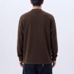 Minimalist Casual Long Sleeve Mock Neck Men's Wool Blend T-Shirt - Image 4