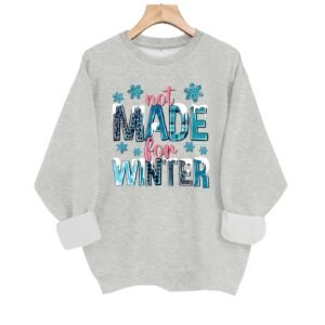 Printed round neck fleece hoodie