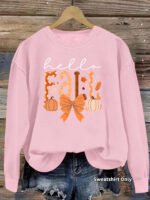 Round neck fleece hoodie - Image 7
