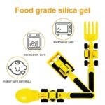 Dinneractive car bulldozer excavator fork shovel dining plate children's tableware three sets - Image 7