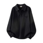 Heavyweight Men's Long Sleeve Polo Collar Pullover Sweatshirt - Image 5