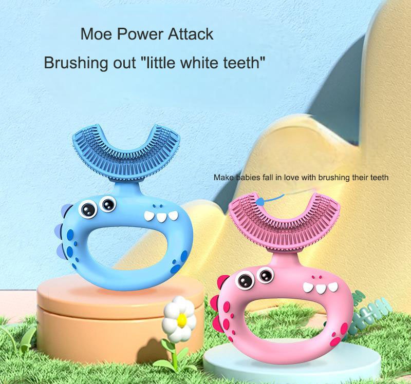 596951668 Children's toothbrush Tiktok silicone baby toothbrush - Image 1