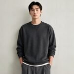 Men's Black Old Money Aesthetic Oversized Hoodie - Image 3