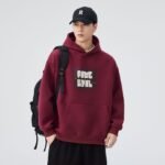 Men's Heavyweight Hooded Sweatshirt Loose Long Sleeve Graphic Print Top - Image 3