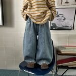 Boys Fleece-Lined Jeans  Fall Winter Thickened Loose Fit - Image 3