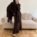 Wear a sleeveless high neck slim fitting jumpsuit long dress - Image 5