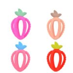 Baby Gloves Teething Rubber Silicone Baby Anti-Eating Hands Soothing Rattles Hand Ring Teething Stick Bite Toy - Image 2