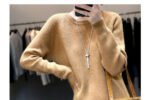 Women's Round Neck Loose Knit Midi Dress - Image 10