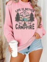 Loose velvet sweatshirt - Image 7