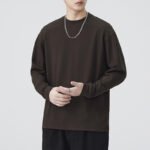 Men's Heavyweight Long Sleeve Crew Neck T-Shirt - Image 3