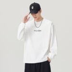 Casual Graphic Print Long Sleeve Crew Neck Men's T-Shirt - Image 4