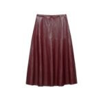 Imitation leather effect layered decorative skirt for women - Image 3