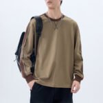Retro Crew Neck Long Sleeve Men's T-Shirt