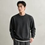 Men's Black Old Money Aesthetic Oversized Hoodie