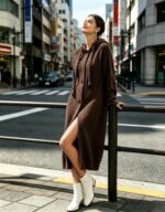 Hooded drawstring long dress for women - Image 8