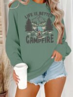 Loose velvet sweatshirt - Image 8