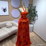 Printed Sleeveless Halter Neck Open Back Pleated Resort Maxi Dress - Image 3