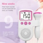 Fetal Heart Monitor Handheld Home Fetal Sound Monitor for Detecting Baby Fetal Movement and Heart Rate Auscultatory Device - Image 2