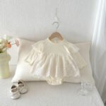 Baby Clothes Spring New Style Romper Charming Girl Baby 1st Birthday Princess Dress Formal Wear 100 Days Full Moon Bodysuit - Image 2