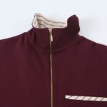 Splicing zipper short dress - Image 3