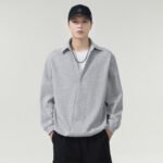 Men's Casual Long Sleeve V-Neck Layered Sweatshirt - Image 3