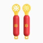Rice paste complementary food spoon hole shaped children's tableware wholesale mother and baby products silicone grinding gum - Image 4
