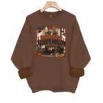 Loose velvet sweatshirt