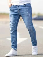 Style Summer Slim Fit Skinny Jeans for Men Fashion Casual Denim Pants - Image 7