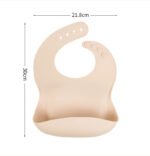 Baby silicone rice bag Baby rice bag bib Baby saliva towel waterproof mouth bag No wash and oil proof - Image 2