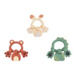 Baby Gloves Teething Rubber Silicone Baby Anti-Eating Hands Soothing Rattles Hand Ring Teething Stick Bite Toy - Image 6