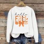 Round neck fleece hoodie - Image 3