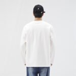 Men's Soft Comfortable Long Sleeve T-Shirt with Cute Print, Pure Cotton Loose Fit Top - Image 2
